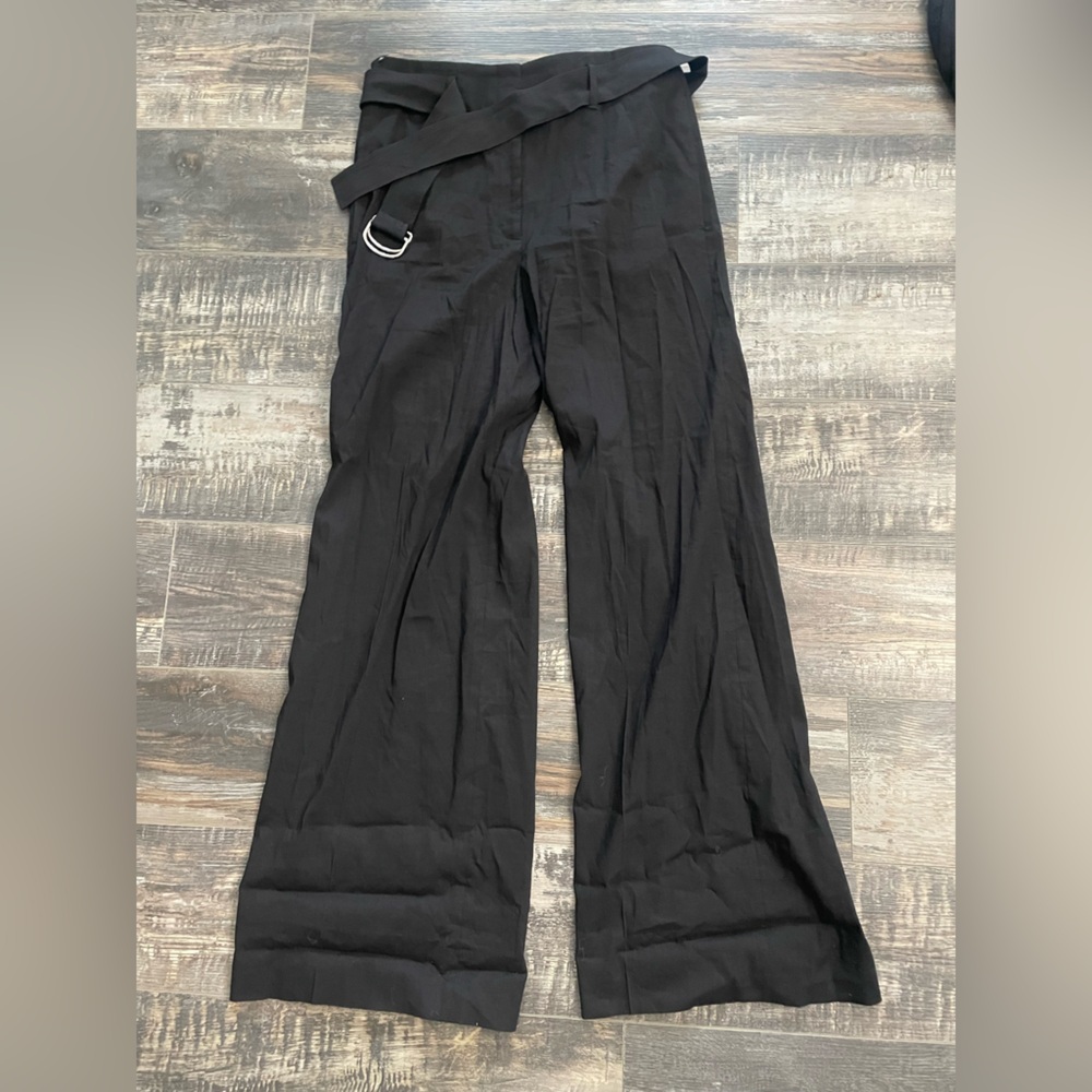 NWT BOSS Relaxed-Fit Trousers in a Linen Blend - Picture 4 of 12